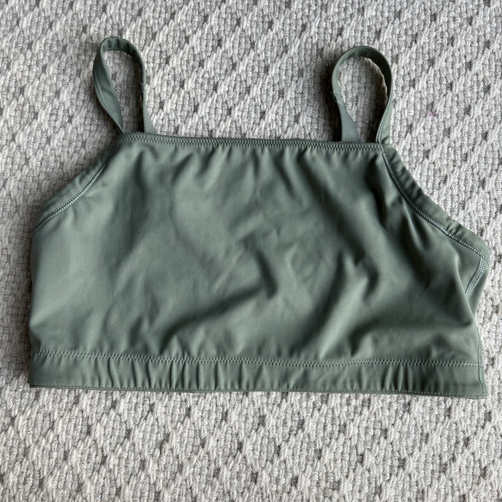Offline by Aerie Sports Bra Goals Stretch Medium Support green medium